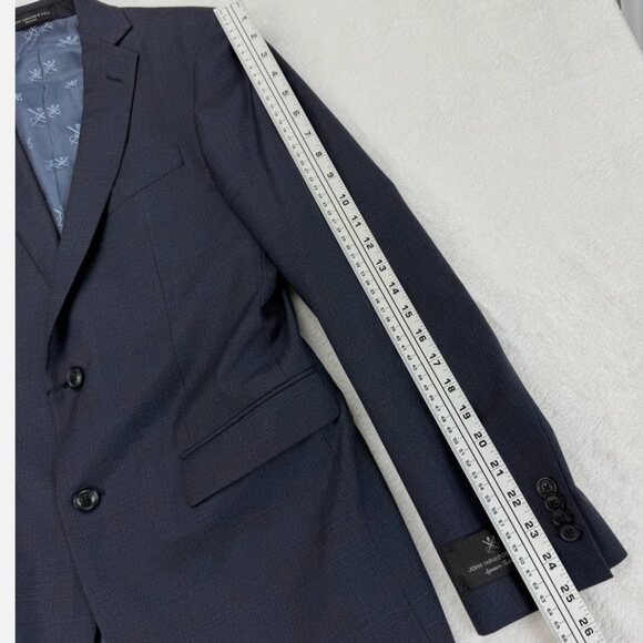 John Varvatos Bleecker Blazer Jacket Navy Cerruti Prestige 130's Wool Luxury - Picture 16 of 16